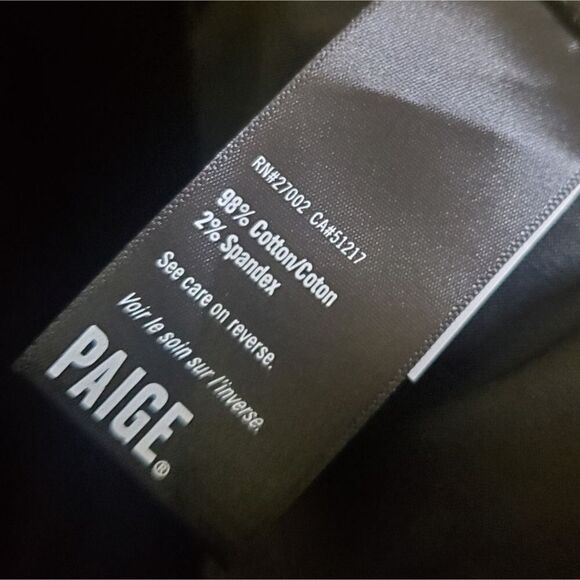 Paige Claudine Black Velvet Pants Size 34 - Picture 8 of 10